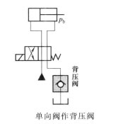 四柱油壓機的單向閥作背壓閥時有何作用?