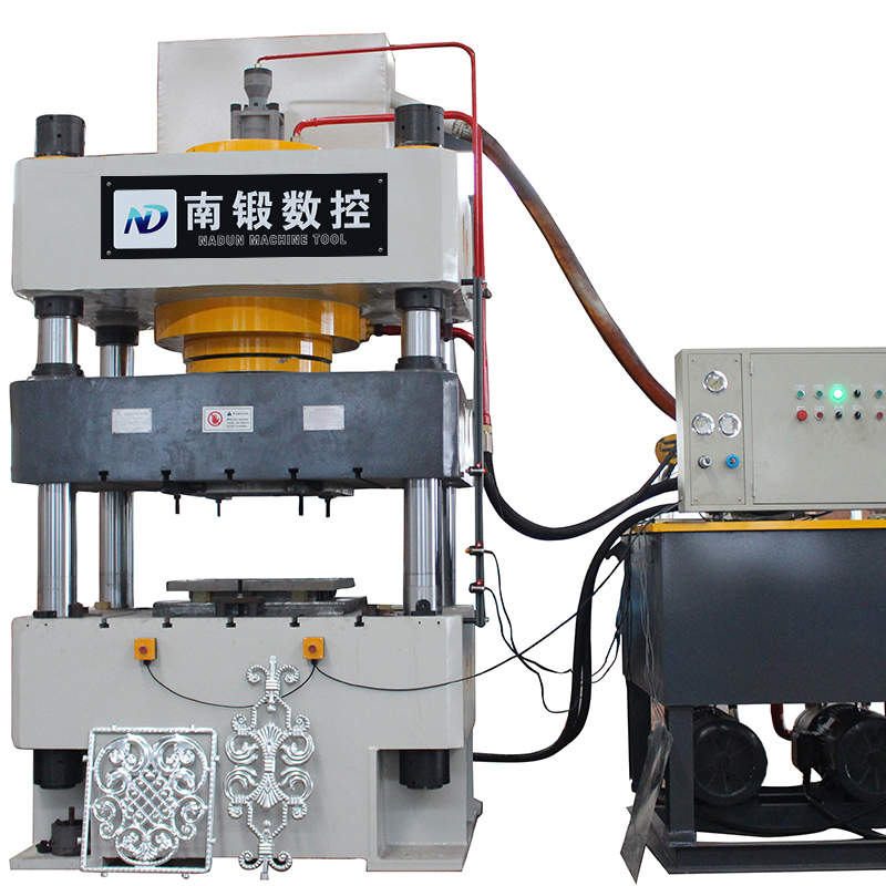 500T壓花三梁四柱油壓機，淺拉伸成型油壓機